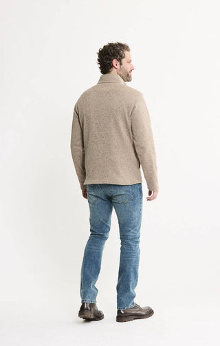 JACHS NY - Stretch Sweater Fleece Quarter Zip Pullover