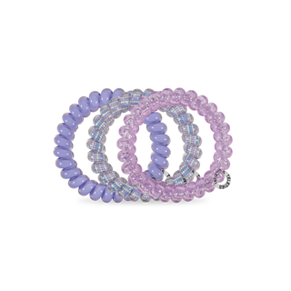 TELETIES - Spiral Hair Coils | Large | Lavender Mist