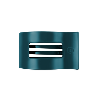 Flat Rectangle Hair Clip, Medium – Teal With It TELETIES