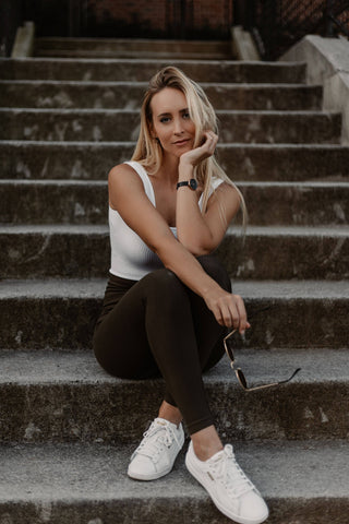 ELIETIAN - Ribbed High Waist Leggings