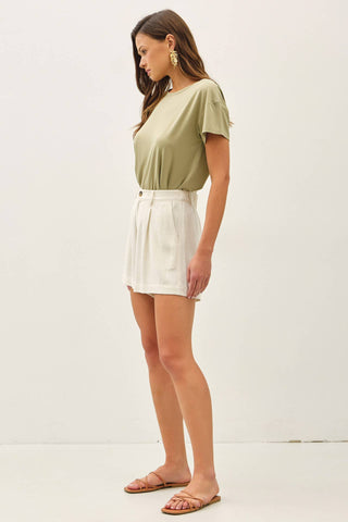 LINEN CLASSIC CUT SHORTS