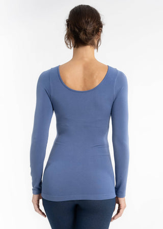 Reversible Long Sleeve: Steel Blue