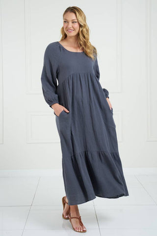 Cotton Gauze Ruffle Dress