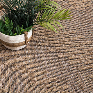 Paco Home - In- & Outdoor Rug Cologne with Bohemian Diamond Pattern