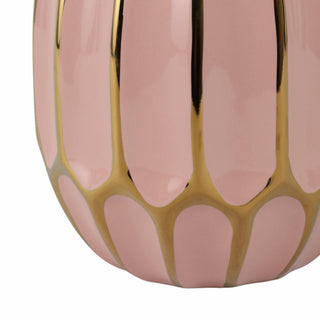 Sagebrook Home - Decorative Vase - Blush/Gold Ceramic Bud Abstract Modern,8in