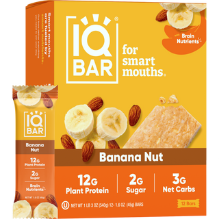 IQBAR - IQBAR Banana Nut | Brain + Body Keto Protein Bars
