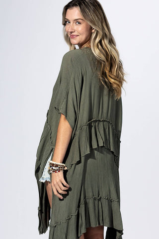 Cascade Ruffle Kimono