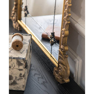 Vagabond Vintage - Antique-Style Arched Wall Mirror with Gold Finish Frame