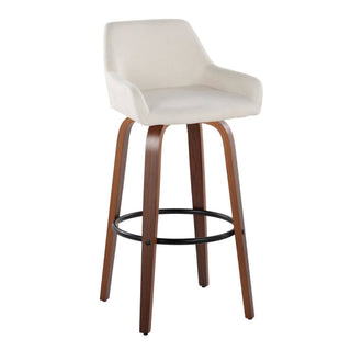 LumiSource and Grandview Gallery - Daniella 30" Fixed-Height Barstool - Set of 2