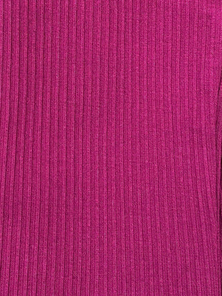 Berry ribbed fabric close-up, Elietian Ribbed High Waist Leggings