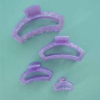 TELETIES - Open Hair Clip | Medium | Lavender Mist