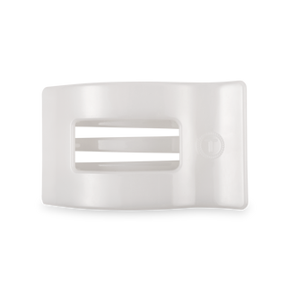 Flat Rectangle Hair Clip | Medium | Coconut White