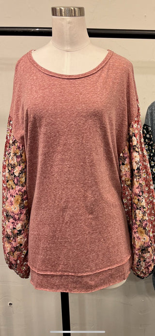 Floral Sleeve Top