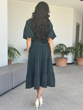 Tiered Midi Dress