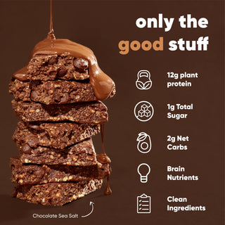 IQBAR - IQBAR Almond Butter Chip | Brain + Body Keto Protein Bars