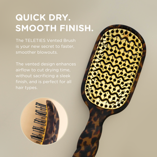 TELETIES Vented Hair Brush in Tortoise