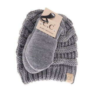 BABY Solid C.C Beanie with Mitten