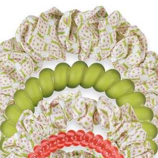 TELETIES Pine & Pearl Mix Pack Hair Ties for All Hair Types