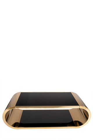Statements by J - Pia Gold 2-tier Stainless and Glass Modern Coffee Table