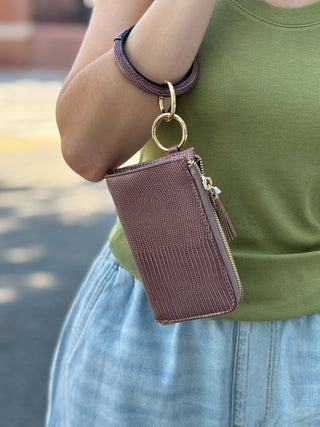 Liv Lizard Bangle Wristlet/Wallet