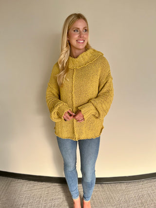 Cowl Neck Chenille Sweaters