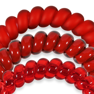 TELETIES - Spiral Hair Coils | Large | Red Carpet Ready Hair Ties