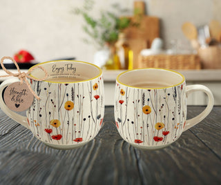 Magnolia - LCP Mug Enjoy Today Floral Strength And Love