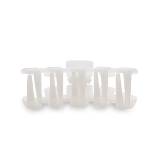 TELETIES - Classic Hair Clip | Medium | Coconut White
