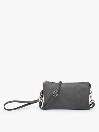 Jen & Co. - Riley Monogrammable 3 Compartment Crossbody/Wristlet | M013
