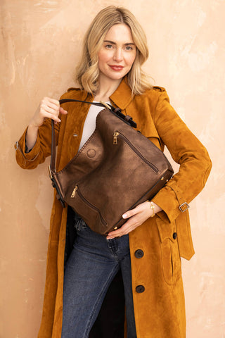 Jen & Co. - Alexa 2-in-1 Hobo Bag w/Dual Zip Compartments | M1816A
