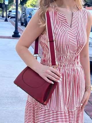 Corinna Bucket Bag – Two-Tone Canvas Guitar Strap