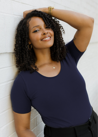 ELIETIAN - Short Sleeve Top - Curvy Fit