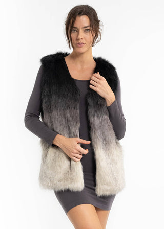 Mystic Ombre Faux Fur Vest