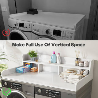 39F Inc. Double Layer Washer Dryer Countertop Organizer