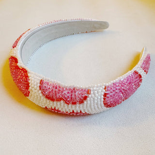 Beaded In Art Headband: White