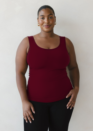 Reversible Tank - Curvy Fit: Toffee