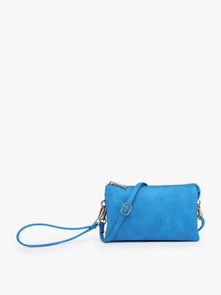 Jen & Co. - Riley Monogrammable 3 Compartment Crossbody/Wristlet | M013