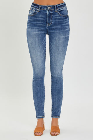 RISEN Full Size Mid Rise Ankle Skinny Jeans