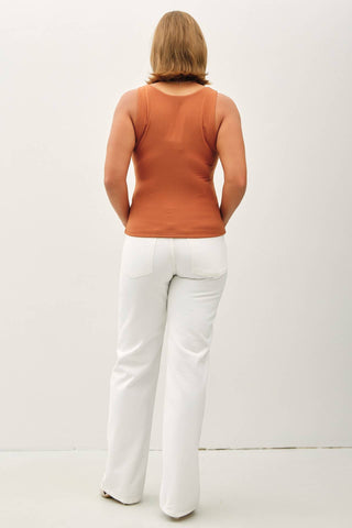 PLUS BASIC FULL LENGTH V-NECK TANK