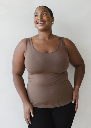 Reversible Tank - Curvy Fit: Sienna