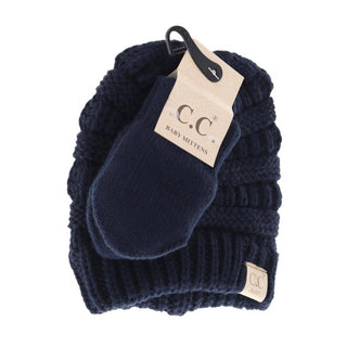 BABY Solid C.C Beanie with Mitten