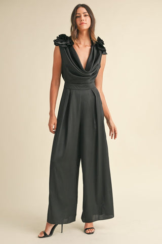 Cowl Neck Jumpsuit