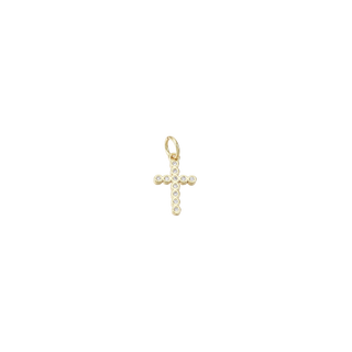The Charm Bar Company - Gold Pavé Cross Charm