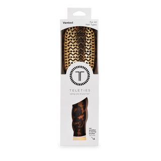 TELETIES Vented Hair Brush in Tortoise