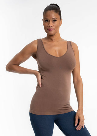 Reversible Tank : Neutral Grey / Long