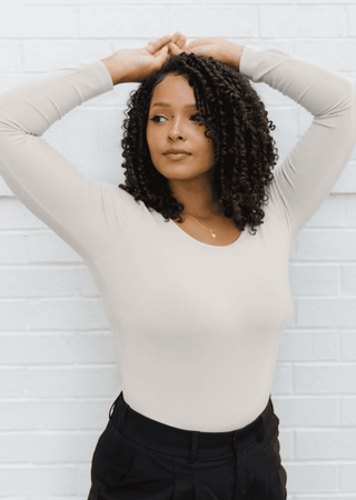 ELIETIAN - Reversible Long Sleeve - Curvy Fit - Teal