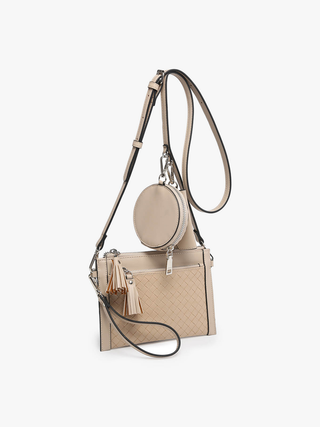 Mirabel Woven Double Zip Crossbody/Wallet | WL2083