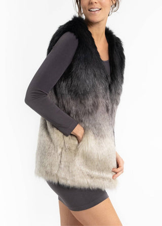 Mystic Ombre Faux Fur Vest