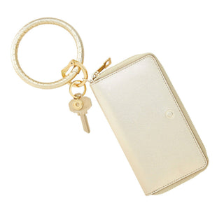 Oventure - Zip Around Leather Wallet in Luxurious Gold