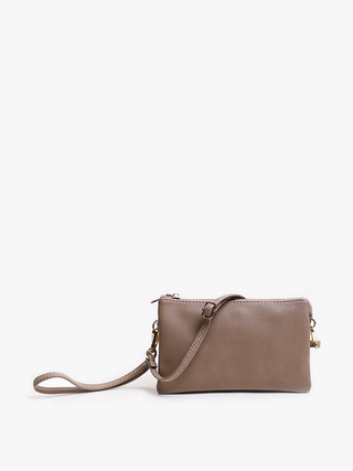 Jen & Co. - Riley Monogrammable 3 Compartment Crossbody/Wristlet | M013